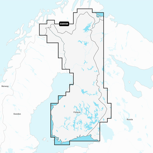 Garmin Navionics+ NSEU055R Inland Marine Chart for Finland Lakes & Rivers