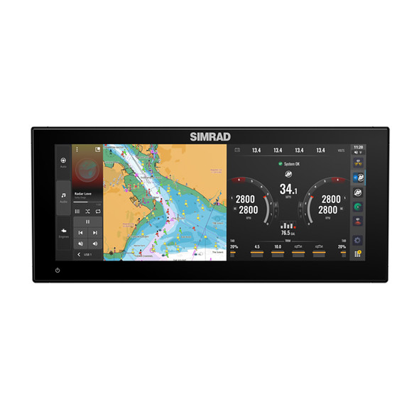 Simrad NSX 3012UW Marine Display – No Transducer for Ultralarge Boat Navigation and Fishfinding