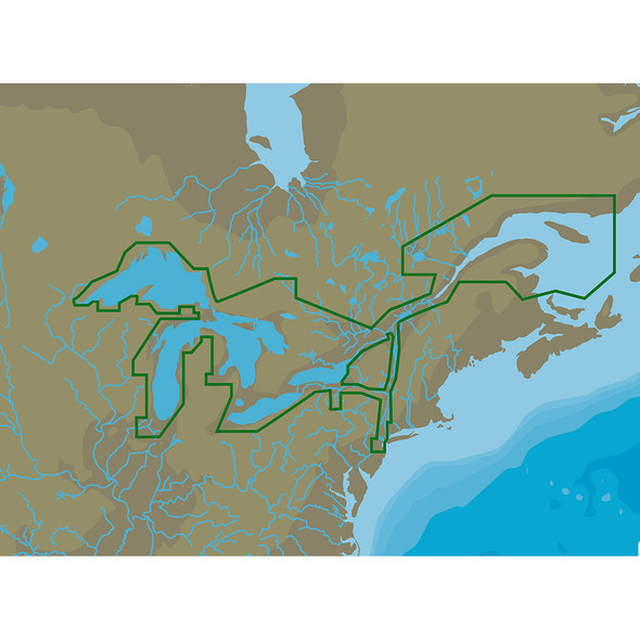 C-MAP 4D NA-D061 Great Lakes & St Lawrence Seaway MicroSD/SD Card
