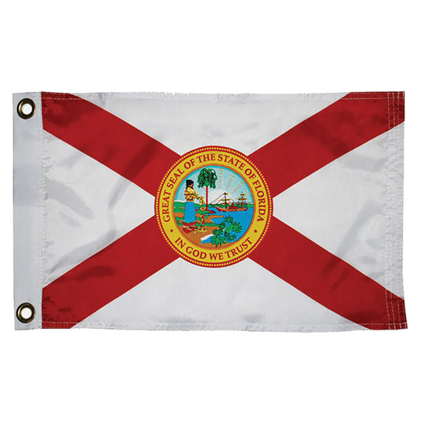 Taylor Made Florida Nylon Flag 12 x 18 Inches with Brass Grommets