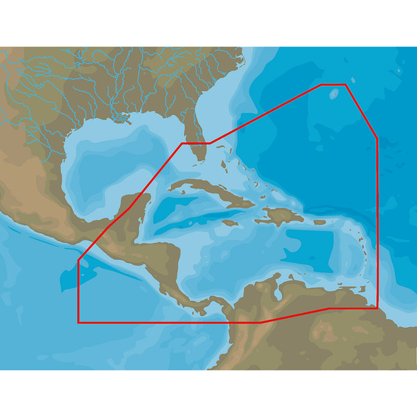 C-MAP 4D NA-D065 Caribbean & Central America MicroSD/SD Navigation Card