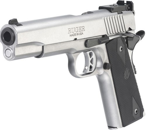 Ruger SR1911 10mm Auto Semi-Auto Pistol with Adjustable Bomar-Style Sights and Two 8-Round Magazines