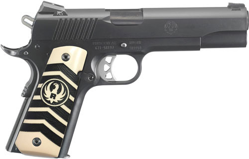 Ruger SR1911 10mm Night Sights Pistol with 8+1 Capacity and Black Nitride Finish