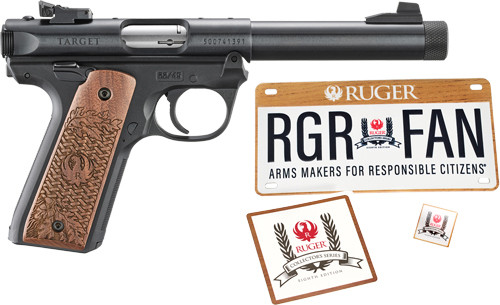 Ruger Mark IV 22/45 .22 Long Rifle Semi-Auto Pistol with Adjustable Sights and 10-Round Magazines
