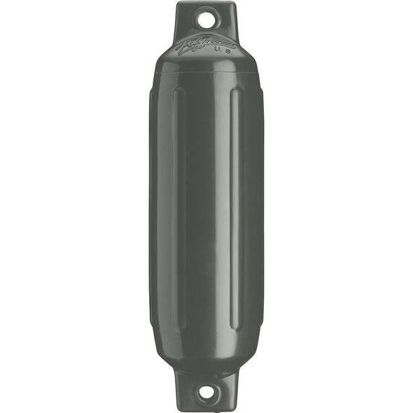 Polyform G-2 Twin Eye Fender 4.5 inch x 15.5 inch - Graphite for Boat Protection
