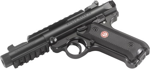 Ruger Mark IV Tactical .22 Long Rifle Pistol with 4.4-Inch Threaded Barrel and Adjustable Sights