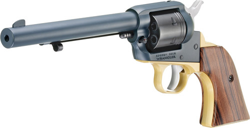Ruger Wrangler .22 LR with 6.5-inch Barrel and Midnight Blue Cerakote Frame