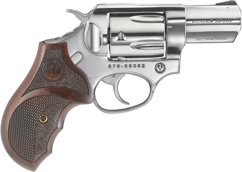 Ruger SP101 Match Champion .357 Mag Revolver with 2.25-Inch Barrel and Checkered Wood Grip