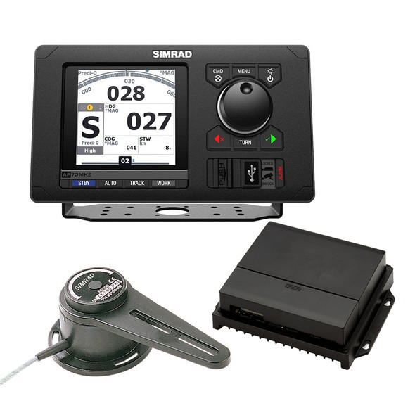 Simrad AP70 MK2 Autopilot Basic Pack – Advanced Marine Autopilot System with Control Head, Course Computer & Feedback