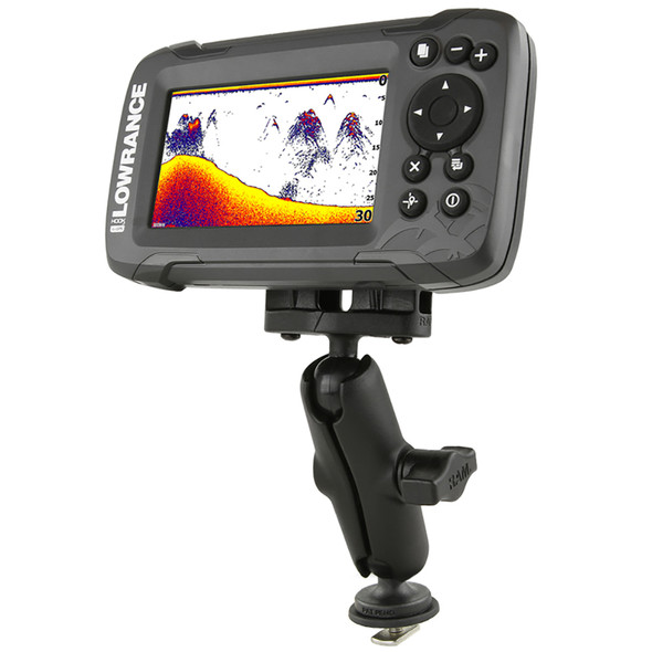 RAM Mount Fishfinder Mount for Lowrance Hook2 Series - 1 Inch Track Mount