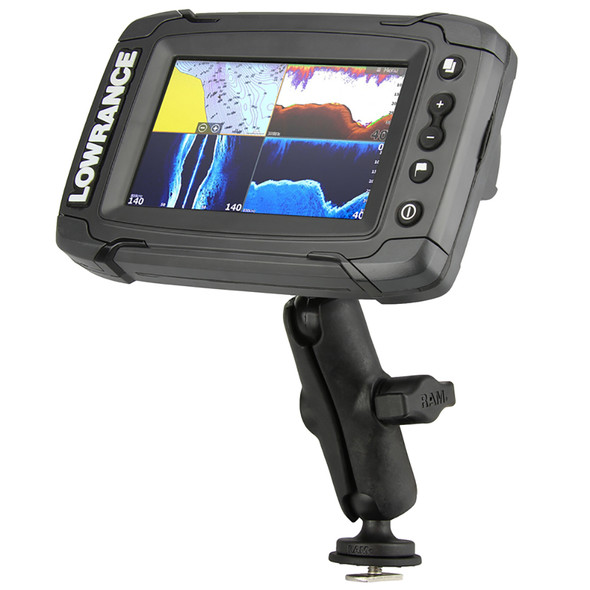 RAM Mount Track Ball Mount for Lowrance Elite-4, Hook-4, Mark-4 Series Fishfinders