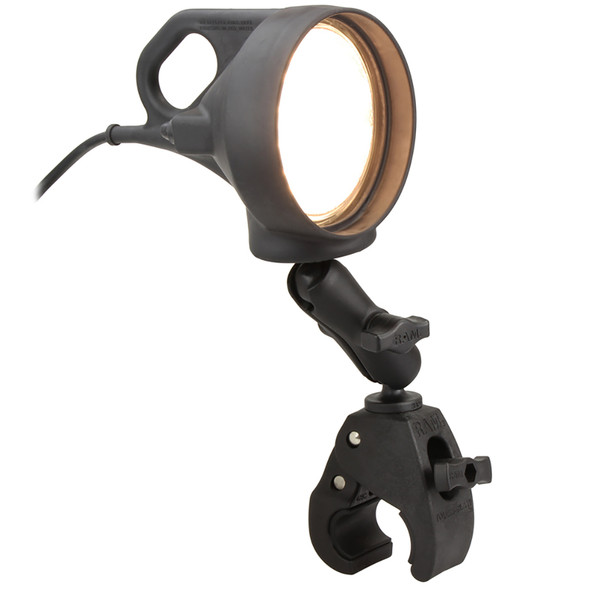 RAM Mounts LED Spotlight Mount with Medium Tough-Claw for ATV, Boat, and Vehicle Lighting