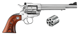 Ruger Single-Six Convertible .22LR/.22WMR Revolver with Adjustable Sights and Hardwood Grips