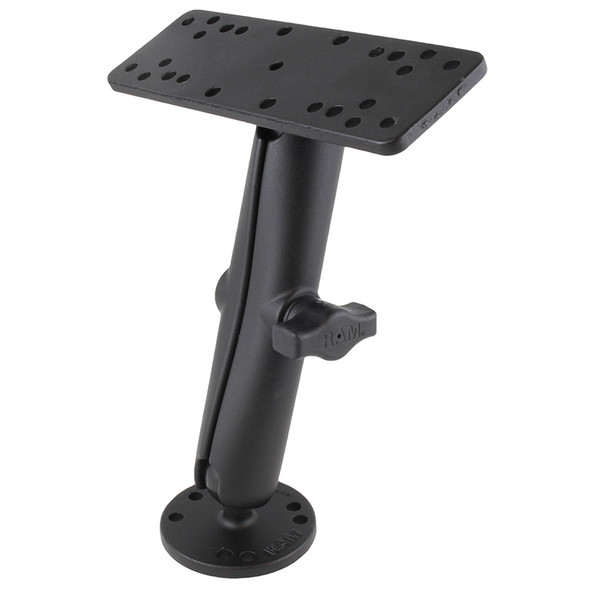 RAM Mounting Systems 1" Diameter Ball Mount with Long Double Socket Arm and Universal Bases
