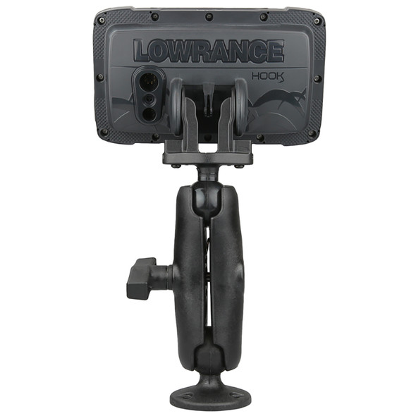 RAM Mount C Size 1.5-inch Fishfinder Mount for Lowrance Hook2 Series - Durable Marine-Grade Aluminum