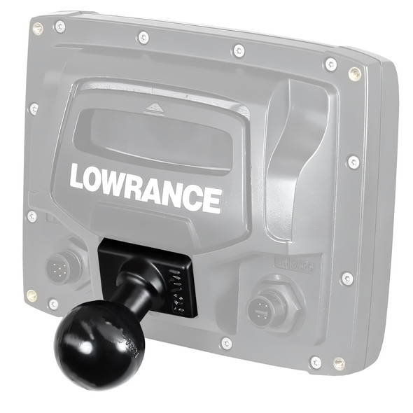 RAM Mount Quick Release Adapter with 1.5-inch Rubber Ball for Lowrance Elite and Mark Series Fishfinders