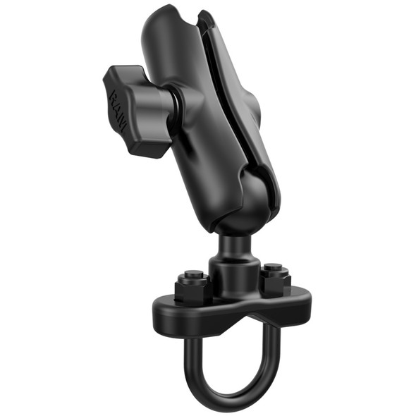 RAM Mounting Systems U-Bolt Base Mount with Adjustable Ball for Railing and Tubing