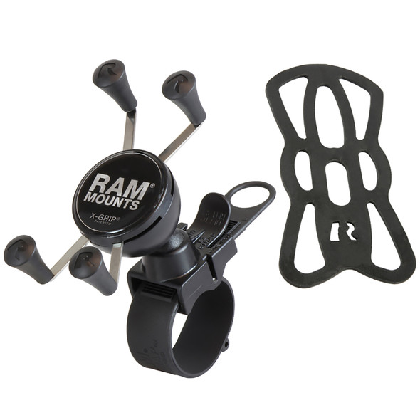 RAM Mounts EZ-Strap Rail Mount with Universal X-Grip Cell Phone Holder by RAM Mounting Systems - RAP-SB-187-UN7U