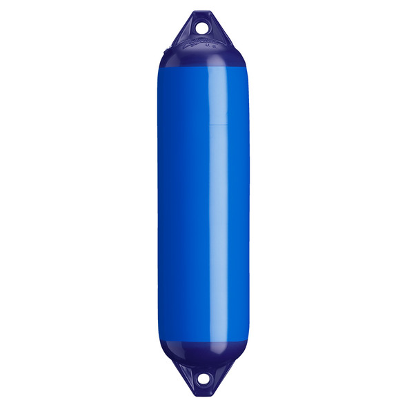 Polyform U.S. F-1 Twin Eye Fender 6" x 24" in Blue – Marine Docking Fender for Boats 20-25 Feet