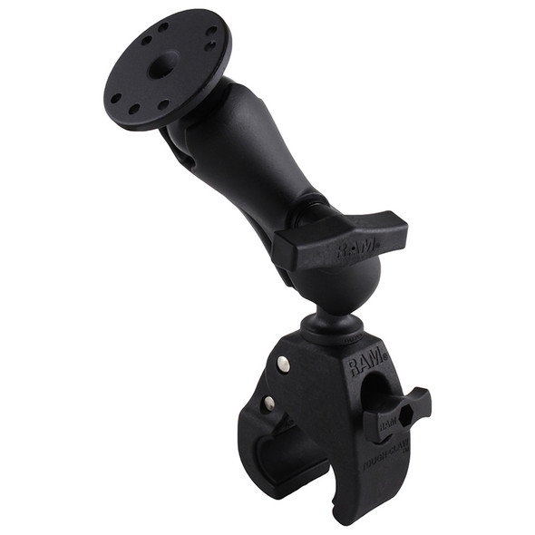 RAM Mounting Systems Medium Tough-Claw Base with Double Socket Arm and 1.5-inch Round Base Adapter (Part Number: RAP-404-202U)