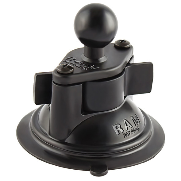 RAM Mounting Systems 3.25-Inch Diameter Suction Cup Twist Lock Mount with 1-Inch Ball