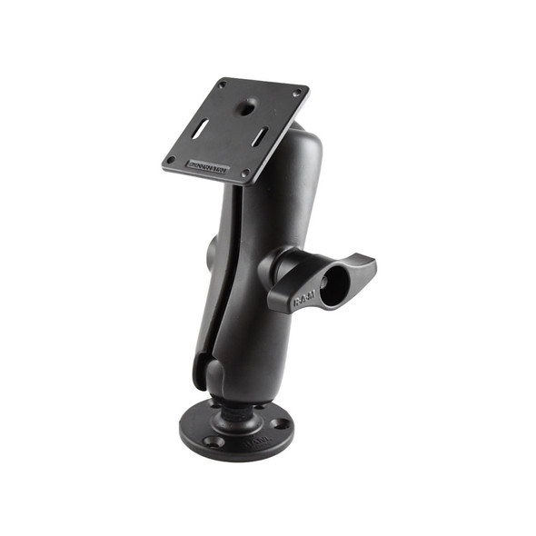 RAM Mounting Systems RAM-D-101U-2461 Double Socket Arm with VESA Plate and 2.25-Inch Rubber Ball for Versatile Screen Mounting