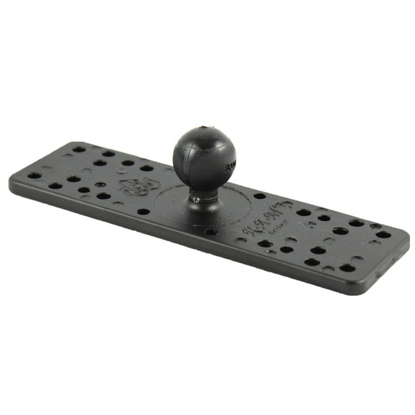 RAM Mounting Systems RAM-B-111BU 6.25 x 2 Inch Rectangle Base with 1 Inch Ball for Marine and Vehicle Electronics