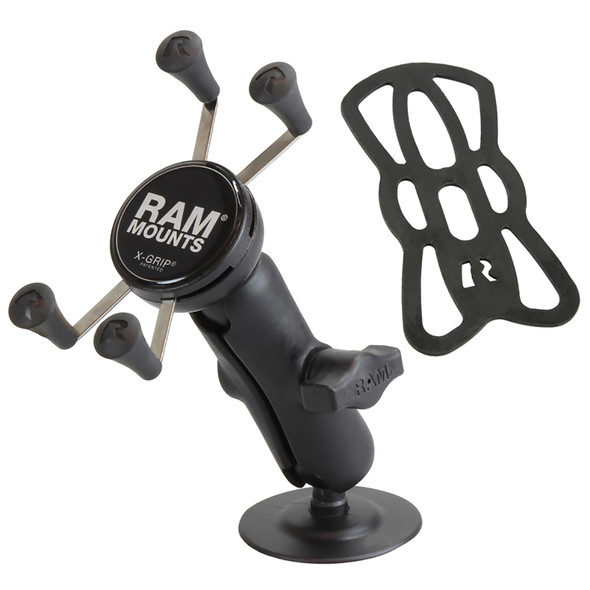 RAM Mounting Systems RAM X-Grip Phone Mount with Flex Adhesive Base - Part RAP-B-378-UN7U