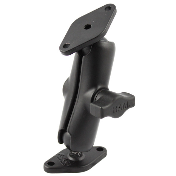 RAM Mounting Systems 1-Inch Diameter Ball Mount with Two Diamond Bases