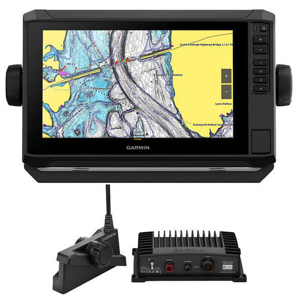 Garmin ECHOMAP UHD2 93sv Chartplotter and Fishfinder Bundle with LiveScope Plus System