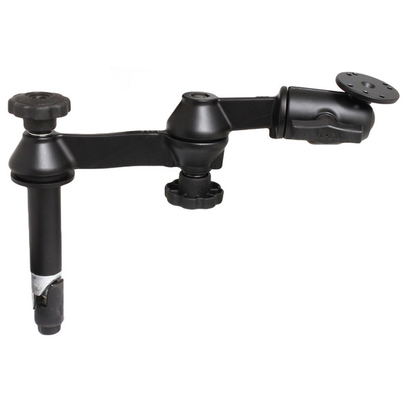 RAM Mounting Systems Double Swing Arm with 4-Inch Male Tele-Pole – No Female Tele-Pole