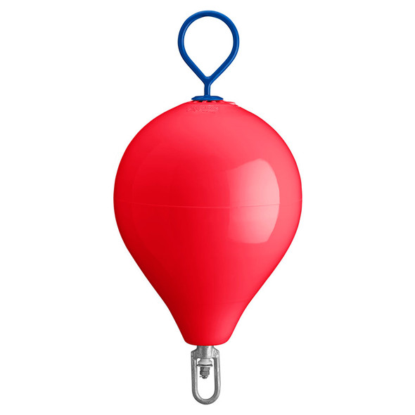 Polyform U.S. 17-Inch CM Mooring Buoy with Galvanized Steel Iron - Red