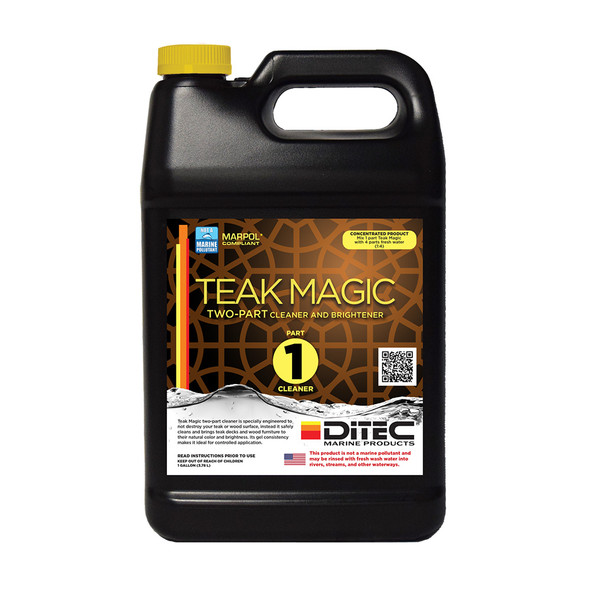 DiTEC Marine Products Teak Magic Part 1 - Gallon for Bright, Natural Teak Restoration