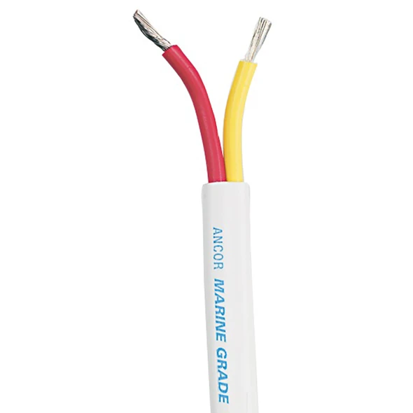 Ancor Safety Duplex Cable 18/2 AWG Red/Yellow Flat 250 Feet
