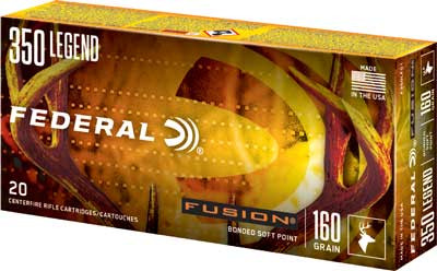 Federal Fusion 350 Legend Jacketed Soft Point Ammo - 160 Grains, 20 Rounds per Box