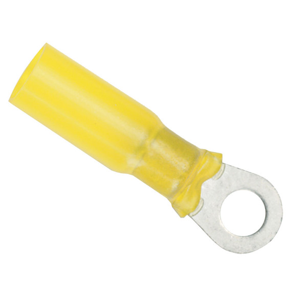 Ancor 12-10 Gauge #8 Heat Shrink Ring Terminal - 3 Pack for Marine and Electrical Applications
