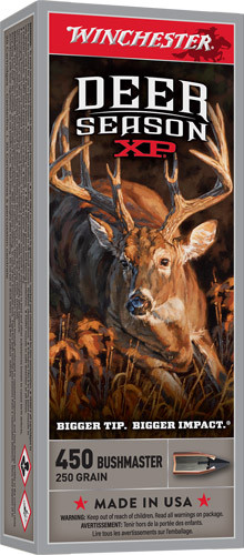 Winchester Ammunition Deer XP .450 Bushmaster Polymer Tipped 250-Grain Rifle Cartridges