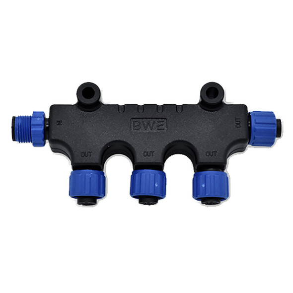 Bluewater NMEA 2000 3-Way T-Connector Part 2702-14-014 for Marine Electronics Expansion