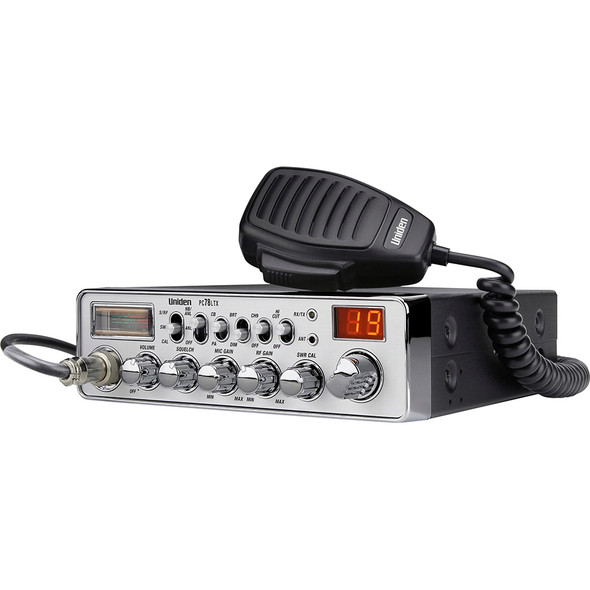 Uniden PC78LTX CB Radio with Integrated SWR Calibration and 40-Channel Operation