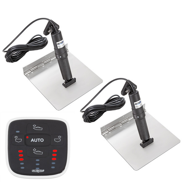 Lectrotab XKA Stainless Steel Trim Tab Kit with ALC-1 Control – 12 x 12 inches