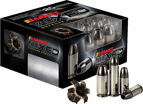 Barnes TAC-XP 380 ACP 80 Grain Copper Solid Ammunition, Part Number BPD380A1
