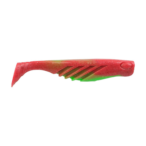 Berkley Gulp! Saltwater Ripple Mullet - 4-Inch Nuclear Chicken (Part No. GSRM4-NCH)
