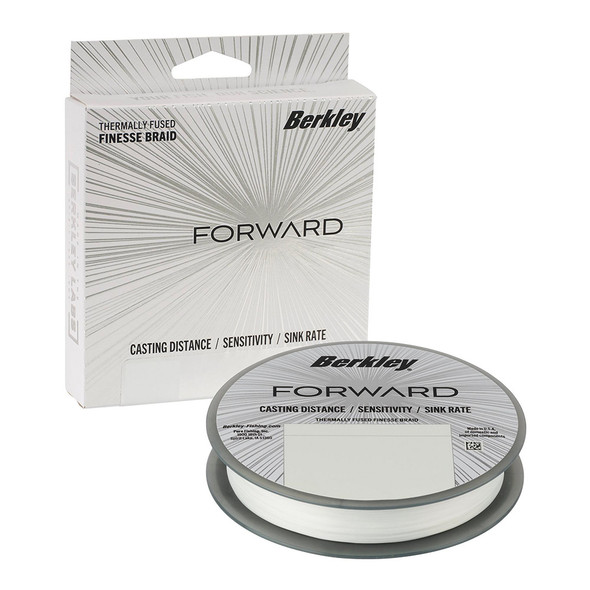 Berkley FORWARD Braid 10lb Crystal, 150-Yard Spool for Finesse Fishing and Casting