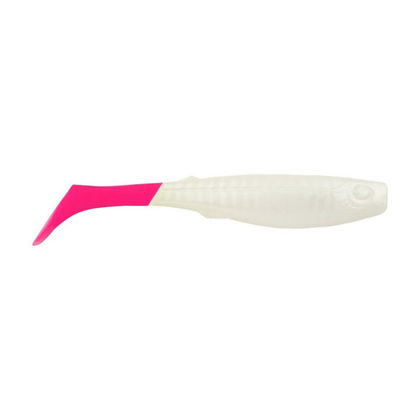 Berkley Gulp! Saltwater Paddleshad 4-inch Pearl White/Pink for Inshore Fishing