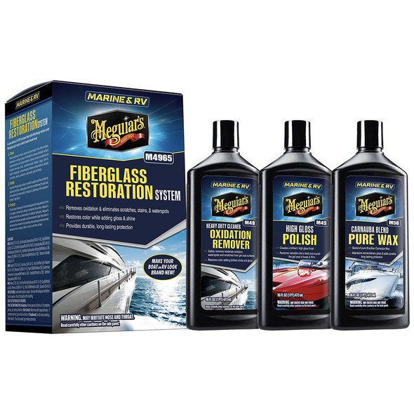 Meguiar's MG Fiberglass Oxidation Removal Kit M4965 for Restoring Gelcoats