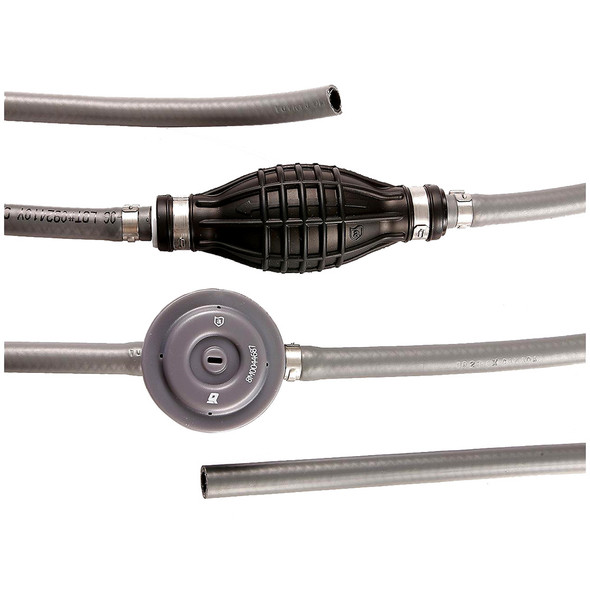 Attwood Marine Universal Fuel Line Kit - 3/8 inch Diameter, 6 Feet with Fuel Demand Valve