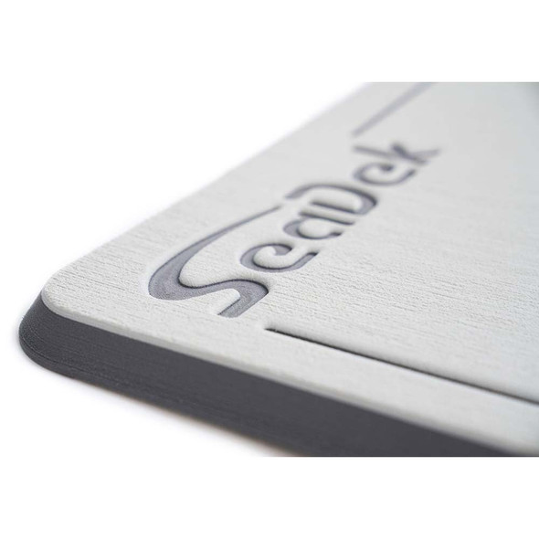 SeaDek Large Helm Pad - Cool Grey and Storm Grey for Enhanced Comfort and Traction
