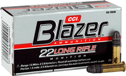 CCI Blazer .22 Long Rifle 40-Grain Lead Solid Rounds - 50 Rounds per Box