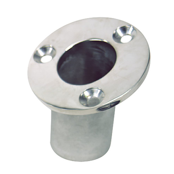 Sea-Dog Flush Mount Flagpole Socket – 1-1/4 inch Diameter, 316 Stainless Steel
