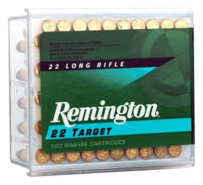 Remington Target .22 LR 40-Grain Lead Solid Rimfire Ammunition, 1150 FPS, 100 Rounds per Box